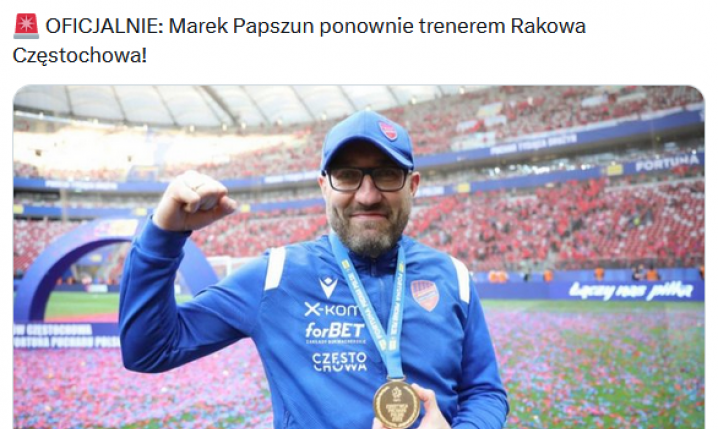 OFICJALNIE: Marek Papszun wraca na ławkę trenerską i obejmuje... XD
